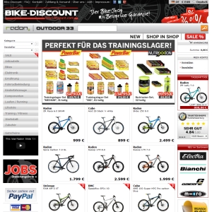 Ansicht vom Bike-Discount.de Shop