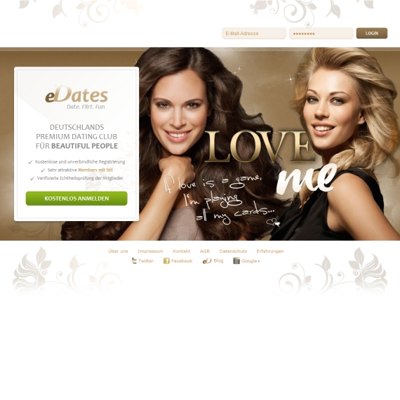 Die Webseite vom eDates.de Shop