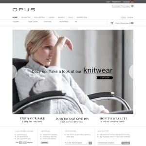 Ansicht vom Opus-Fashion.com Shop