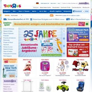 Ansicht vom ToysRus.de Shop